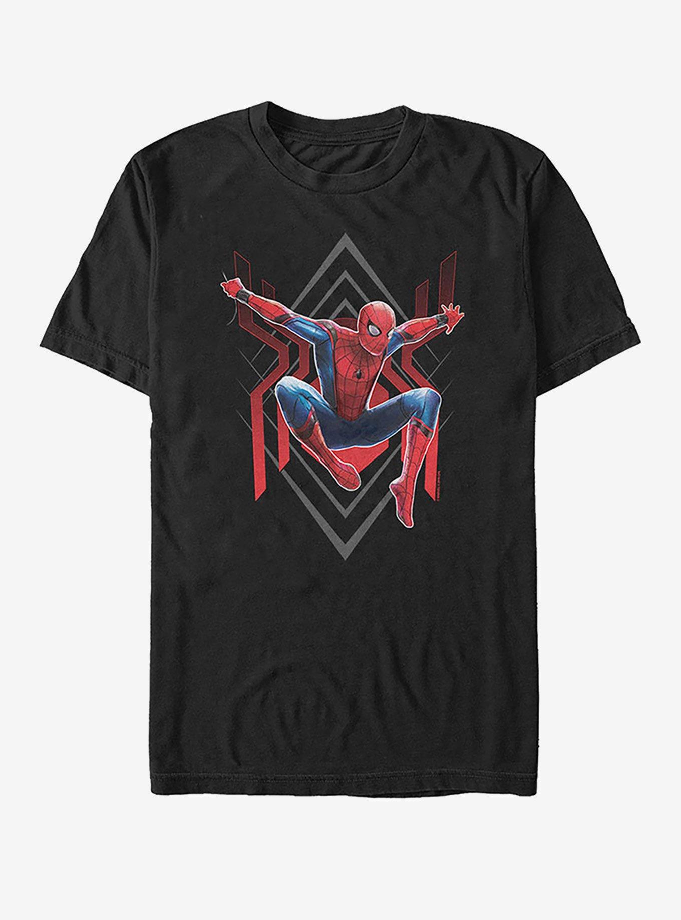 Marvel Spider-Man Far From Home Spider Jump T-Shirt, BLACK, hi-res