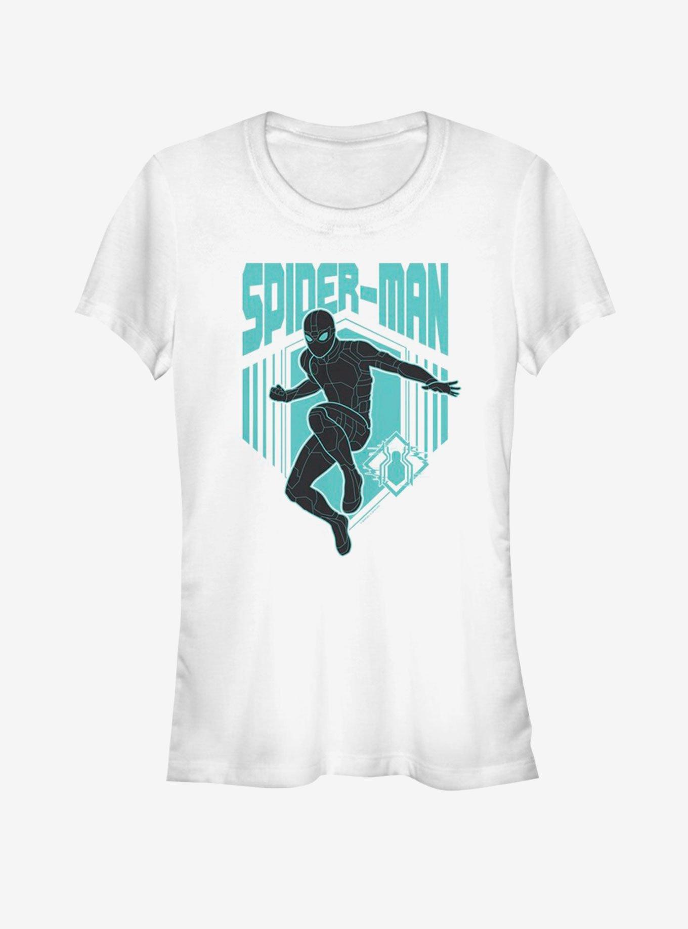 Marvel Spider-Man Far From Home Spider Stealth Girls T-Shirt, WHITE, hi-res