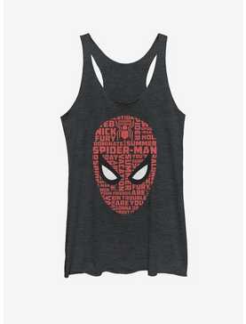 Marvel Spider-Man Far From Home Spider Word Face Girls Tank, , hi-res