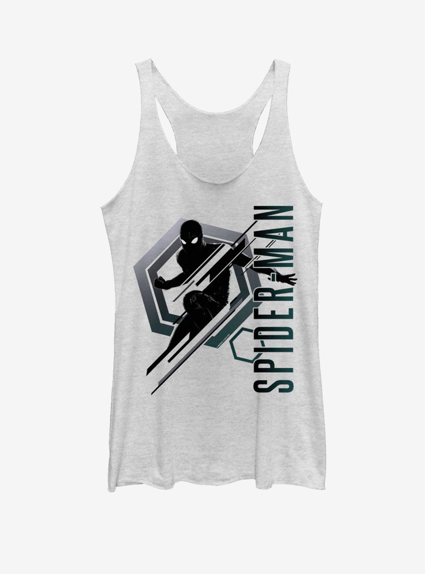 Marvel Spider-Man Far From Home Stealth Spidey Girls Tank, WHITE HTR, hi-res