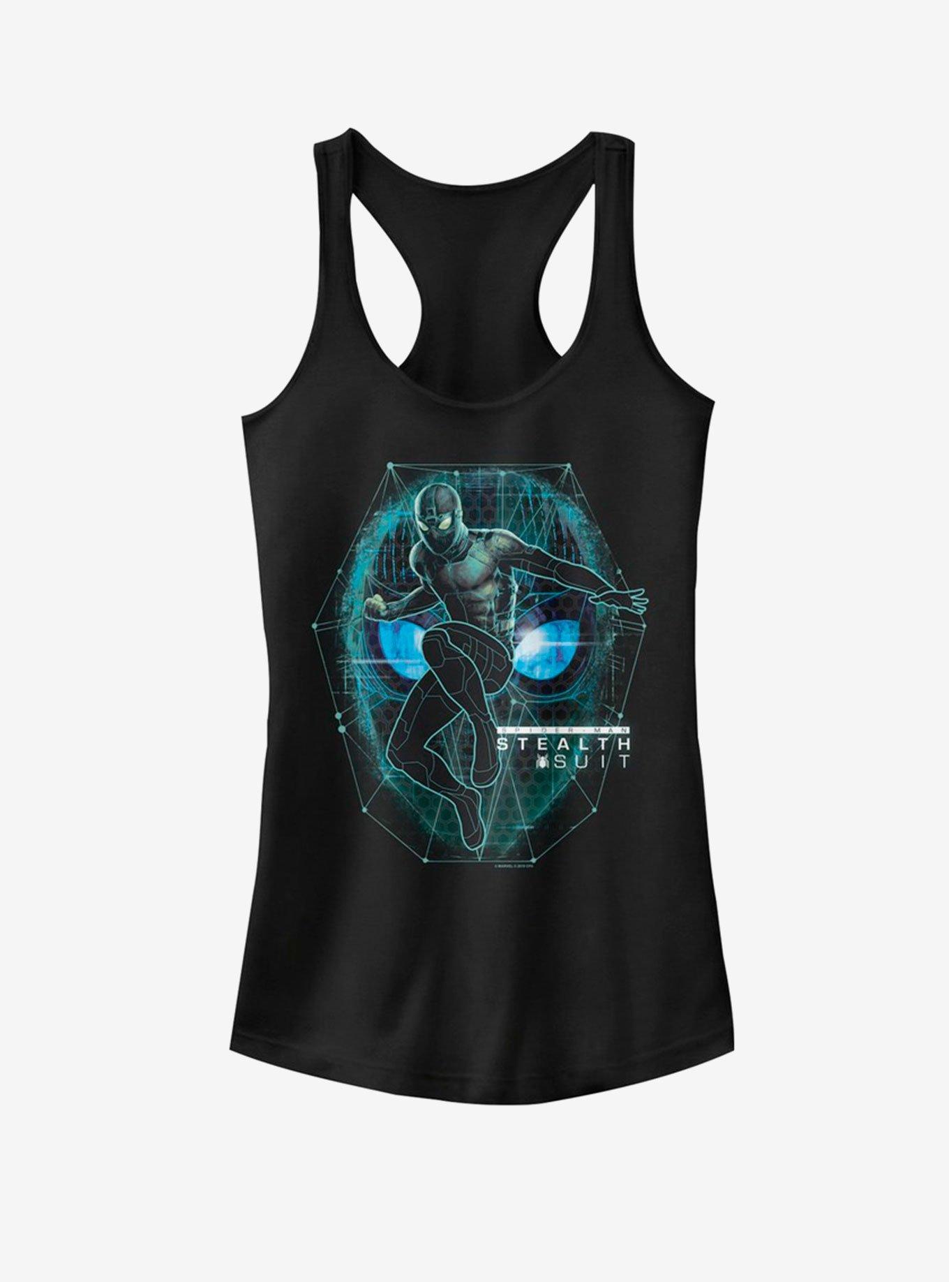 Marvel Spider-Man Far From Home Stealth suit Girls Tank, BLACK, hi-res