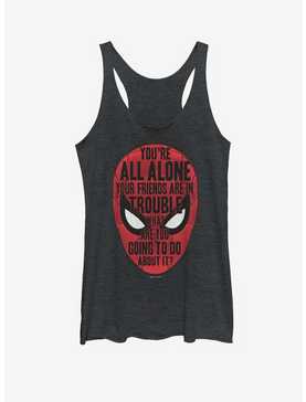 Marvel Spider-Man Far From Home Face words Girls Tank, , hi-res