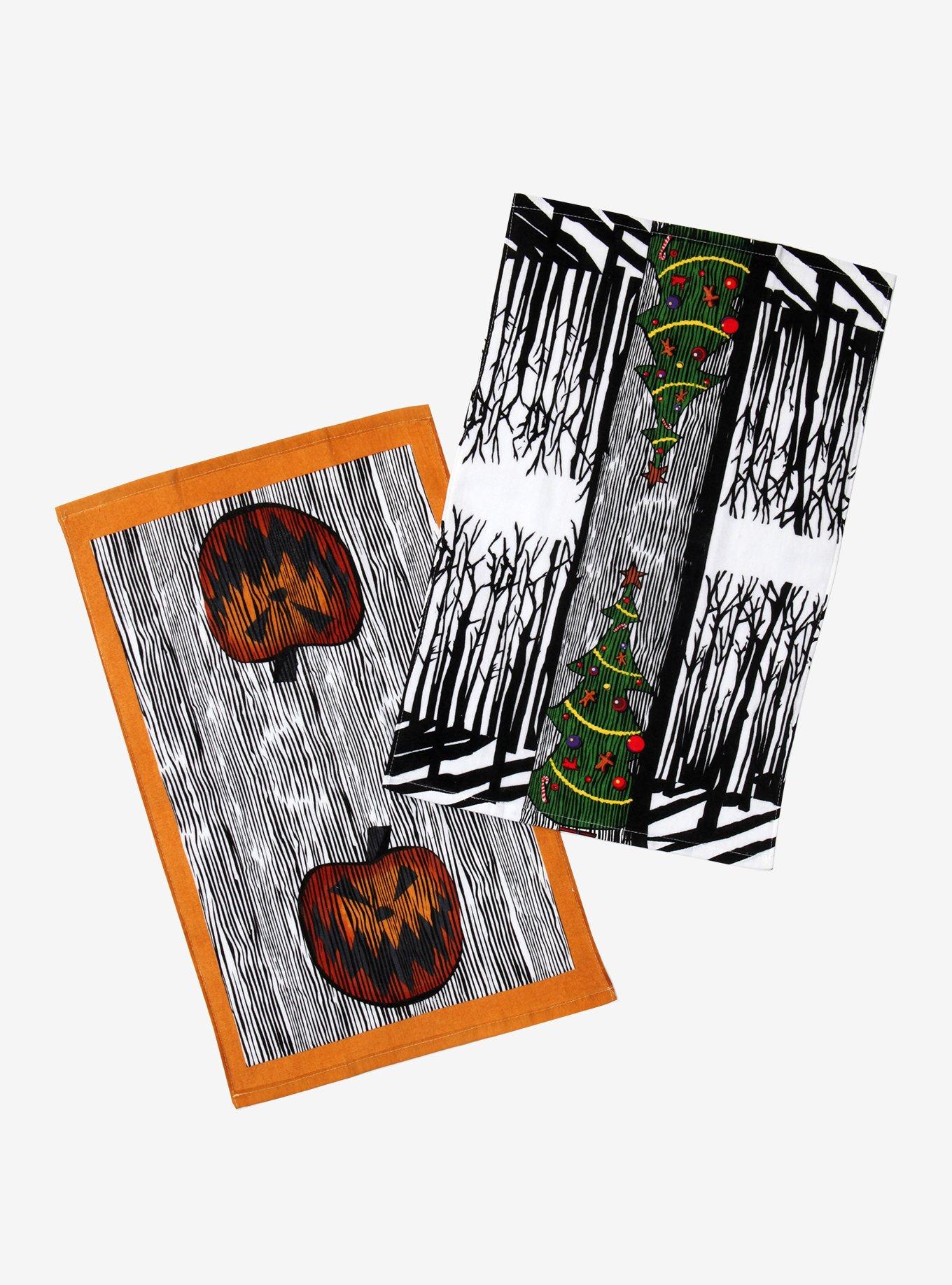 The Nightmare Before Christmas Christmas & Halloween Tree Kitchen Towel Set, , hi-res