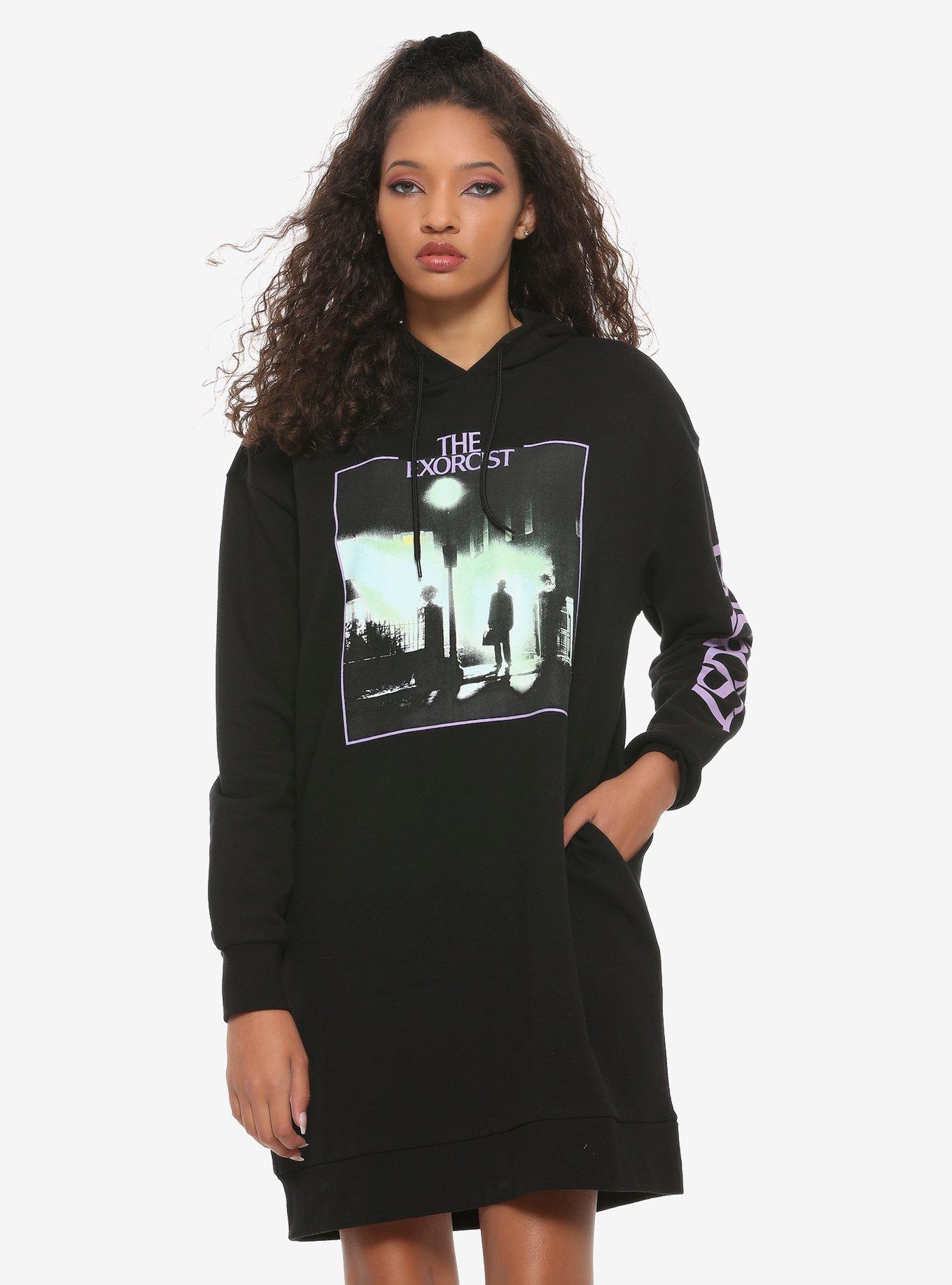 The Exorcist Hoodie Dress, BLACK, hi-res