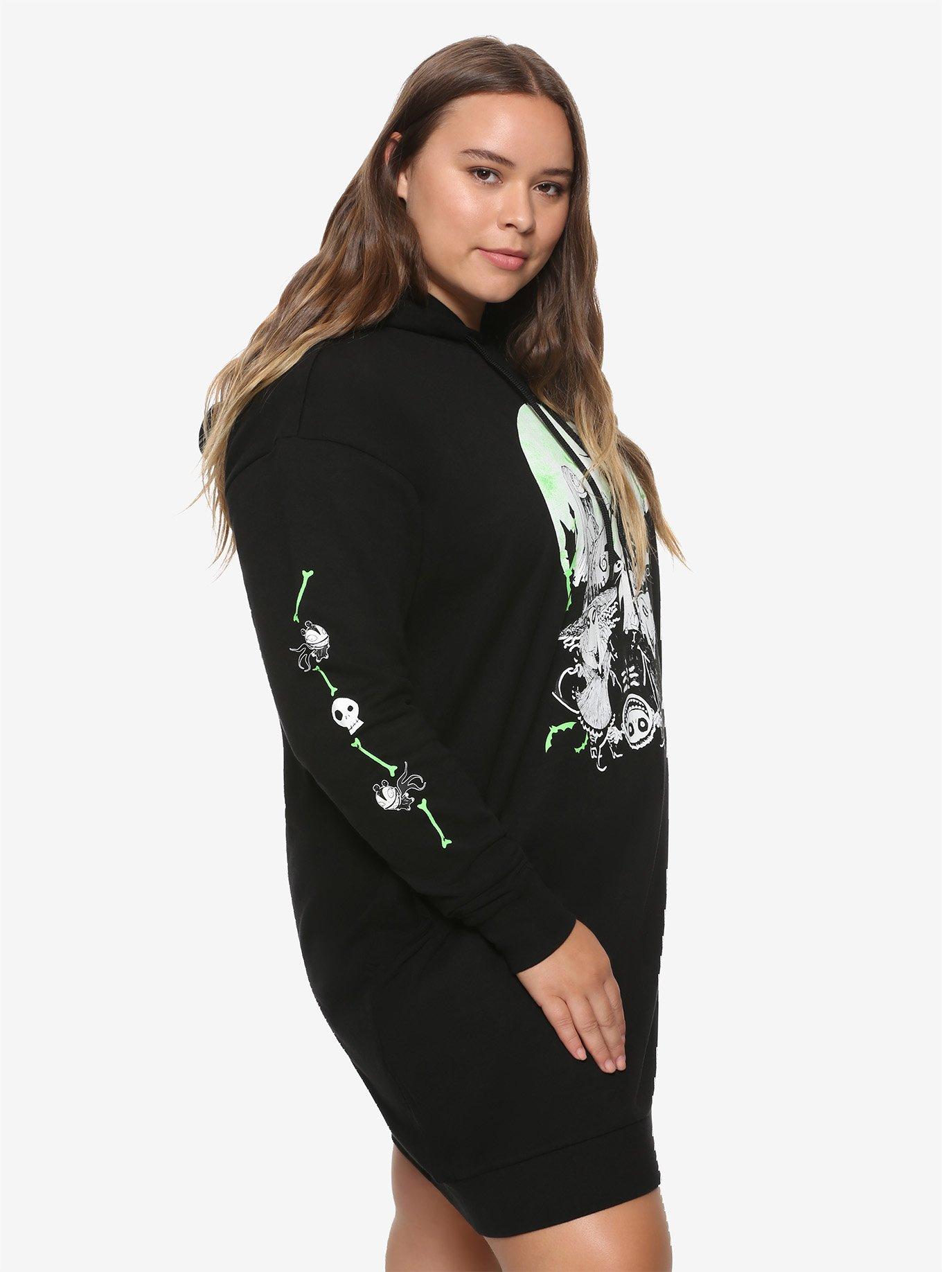 nightmare before christmas hoodie dress The Jack & Sally Plus Size Cozy up in Pumpkin