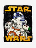 Star Wars: The Rise Of Skywalker Droids Throw Blanket, , hi-res