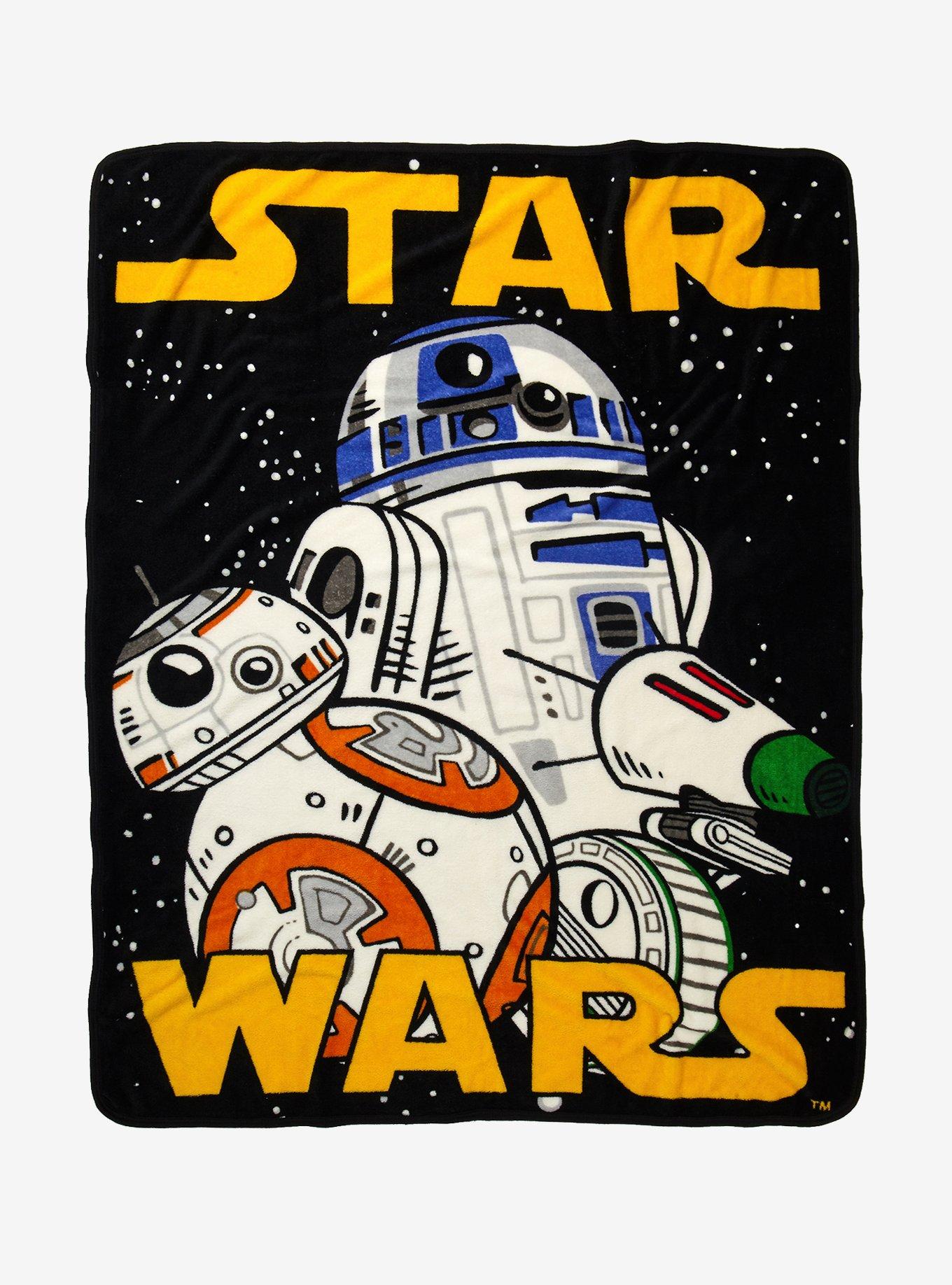 Star Wars: The Rise Of Skywalker Droids Throw Blanket, , hi-res