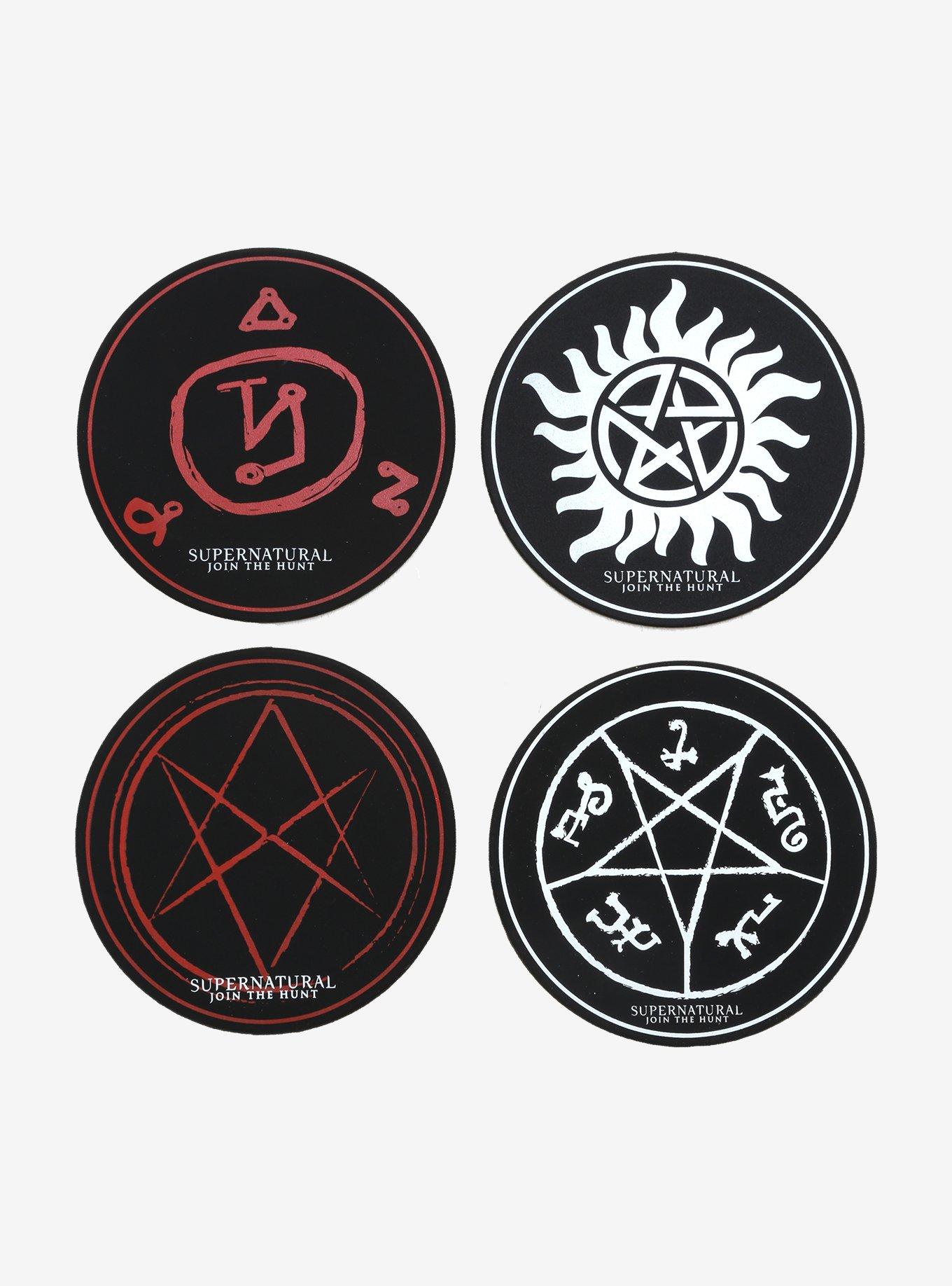 Supernatural Symbols Coaster Set, , hi-res