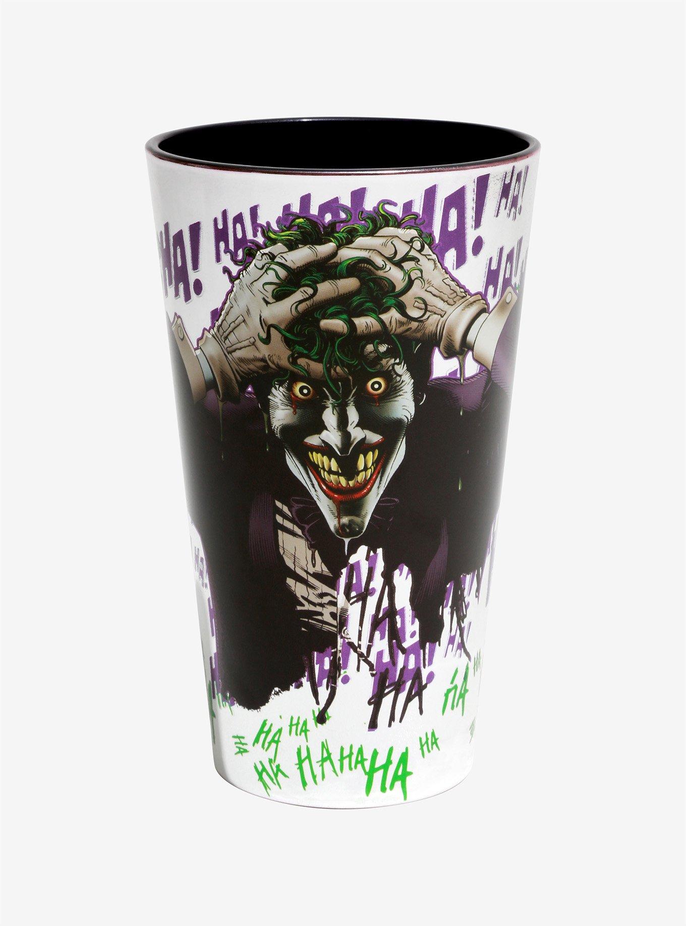 DC Comics The Joker Electroplated Glass Tumbler, , hi-res