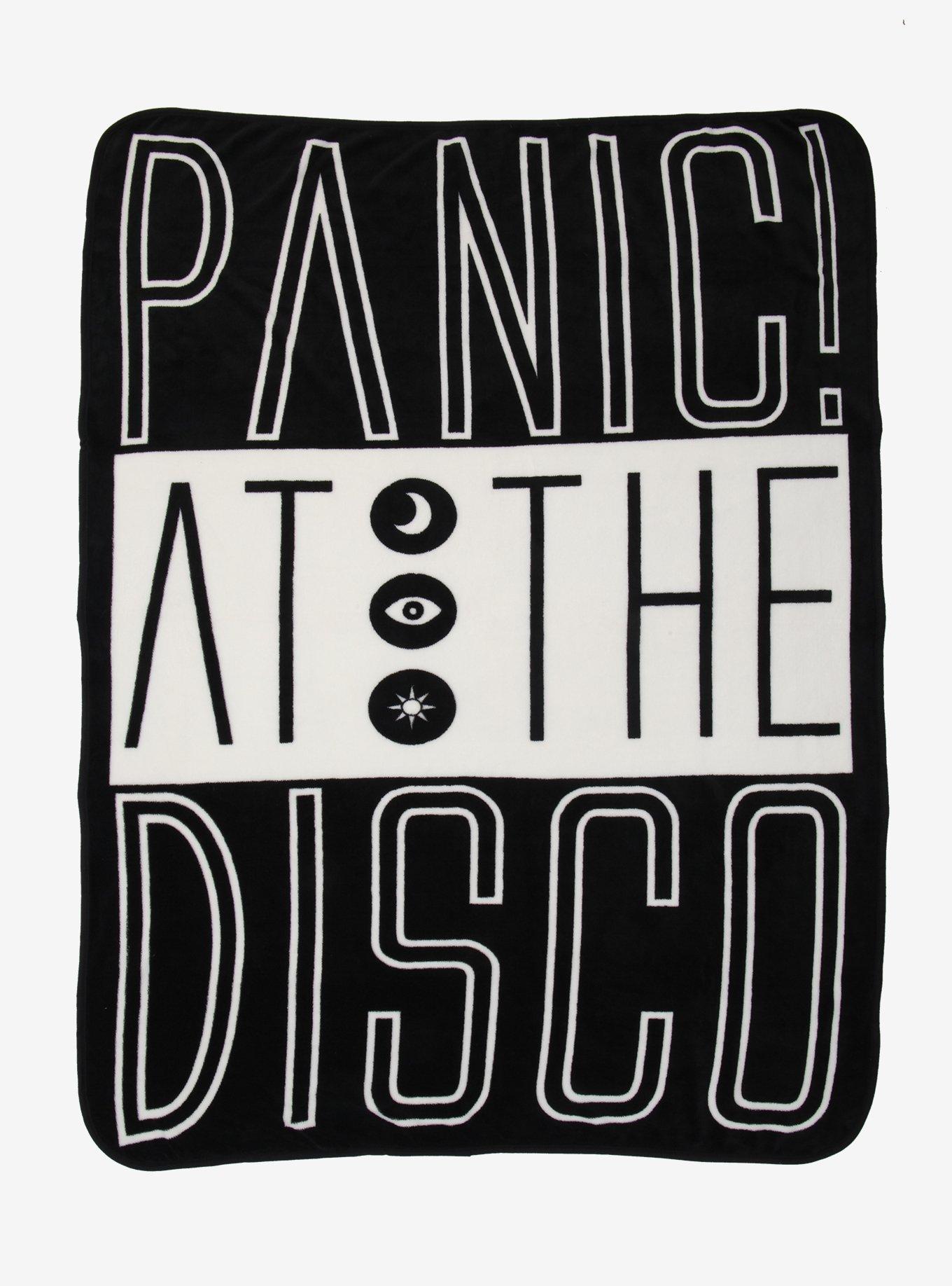 Panic! At The Disco Block Logo Plush Throw Blanket, , hi-res