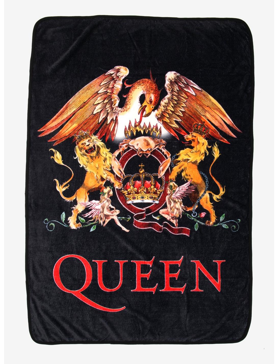 Queen Logo Plush Throw Blanket, , hi-res