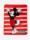 Disney Mickey Mouse Striped Throw Blanket, , hi-res