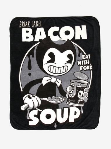 Bendy And The Ink Machine Bacon Soup Throw Blanket Pillow Set Hot Topic
