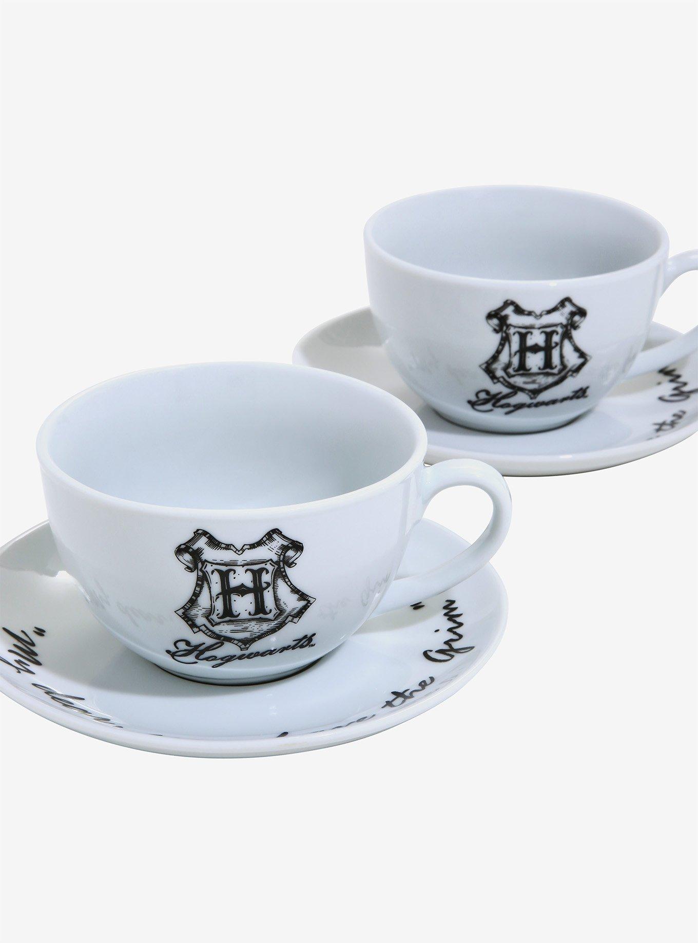 Harry Potter White Grim Tea Cup & Saucer Set - BoxLunch Exclusive, , hi-res