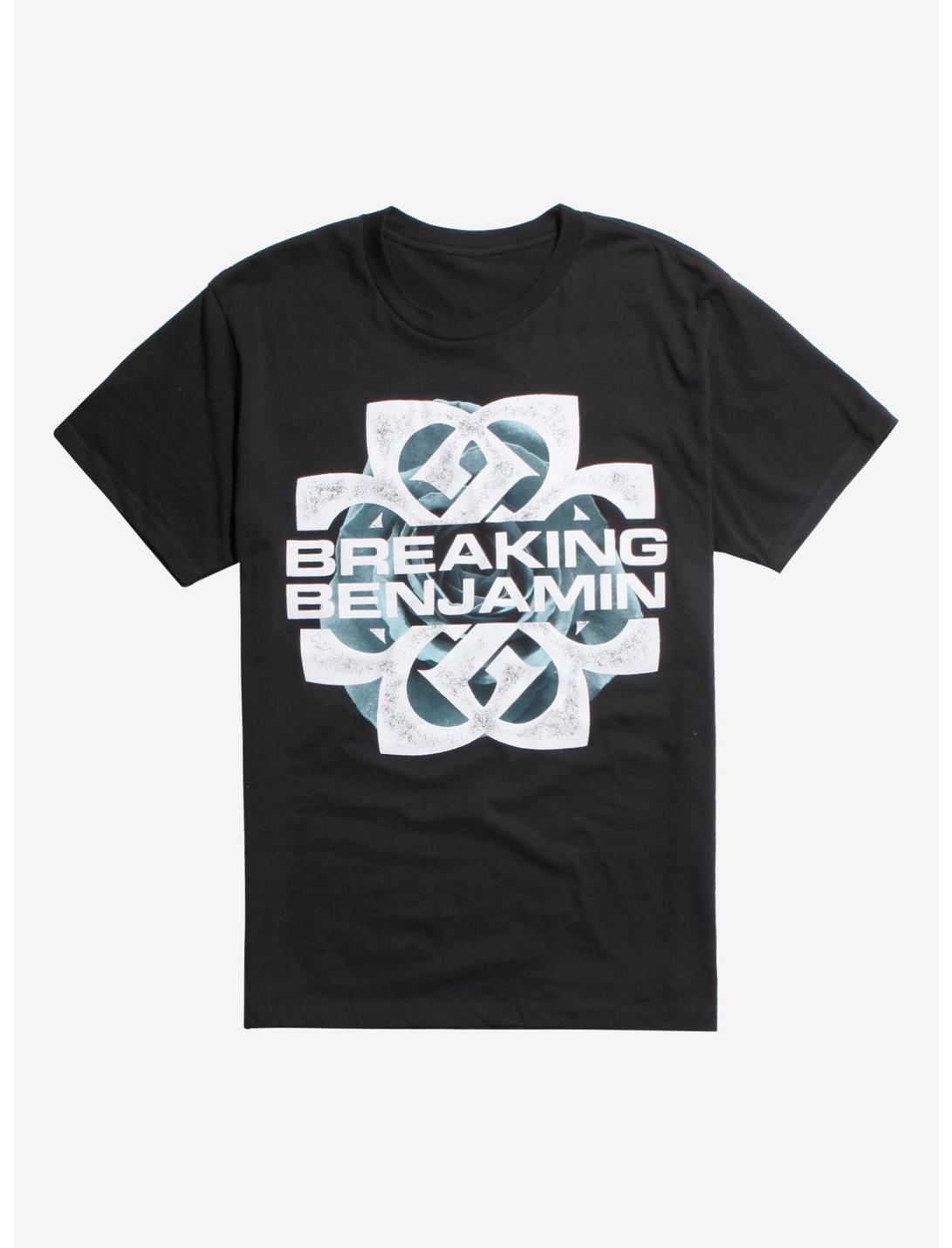 Breaking Benjamin Celtic Rose T-Shirt, BLACK, hi-res