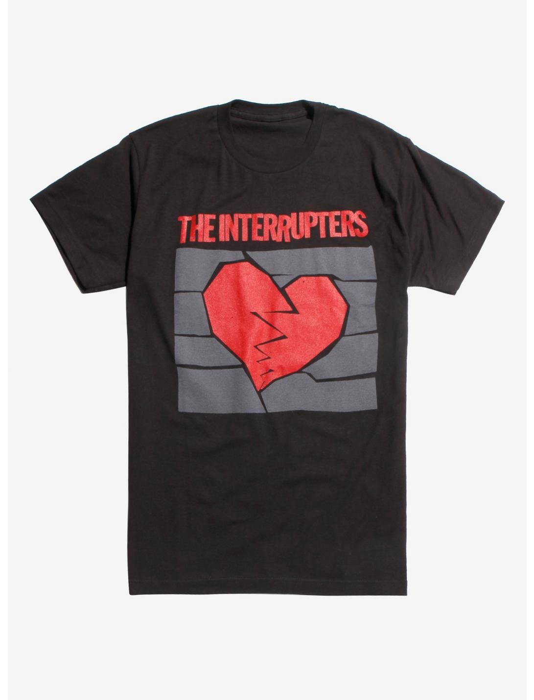 The Interrupters Broken Heart T-Shirt, BLACK, hi-res