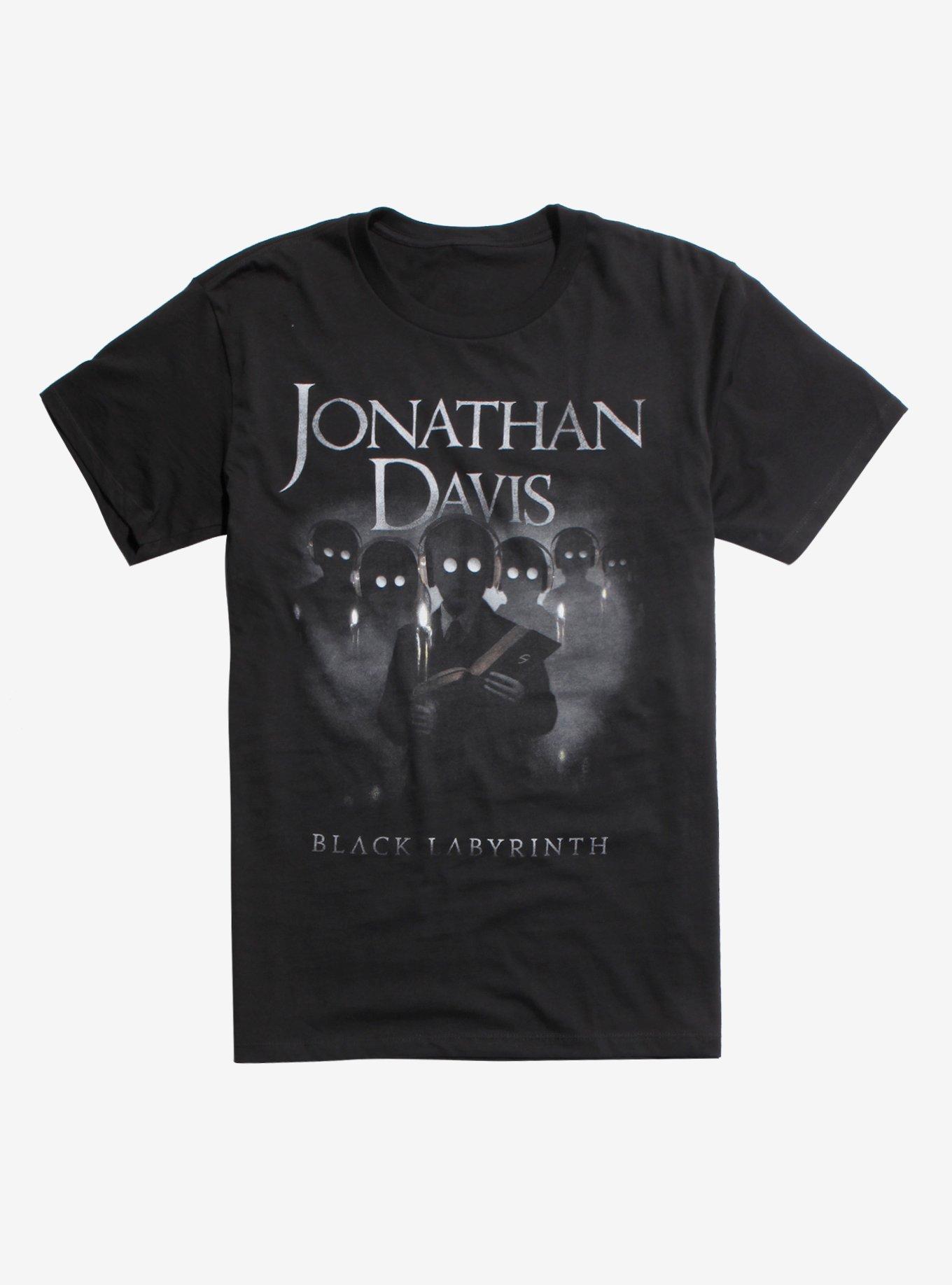 Jonathan Davis Black Labyrinth T-Shirt, BLACK, hi-res