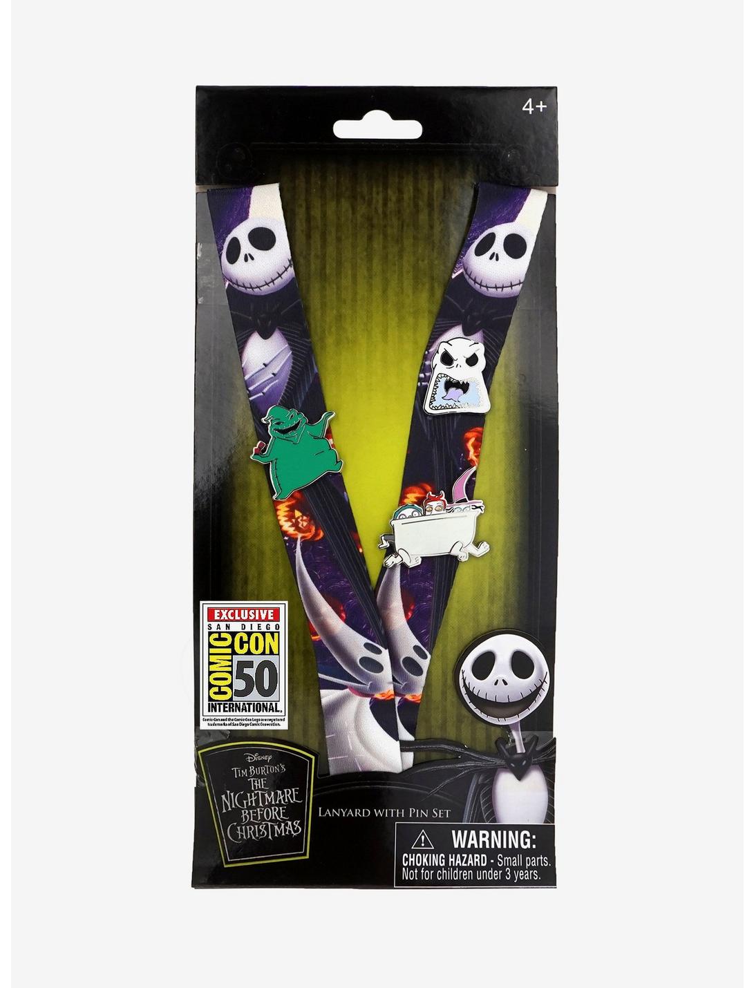 The Nightmare Before Christmas Jack Skellington Lanyard & Pin Set 2019 Summer Convention Exclusive, , hi-res