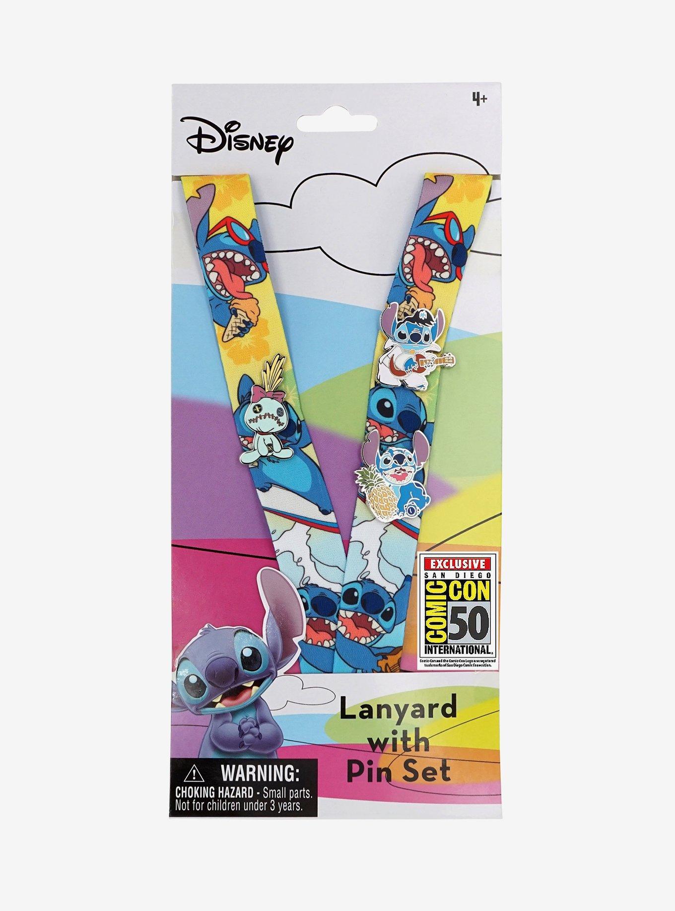 Disney Lilo & Stitch Experiment 626 Lanyard & Pin Set 2019 Summer Convention Exclusive, , hi-res
