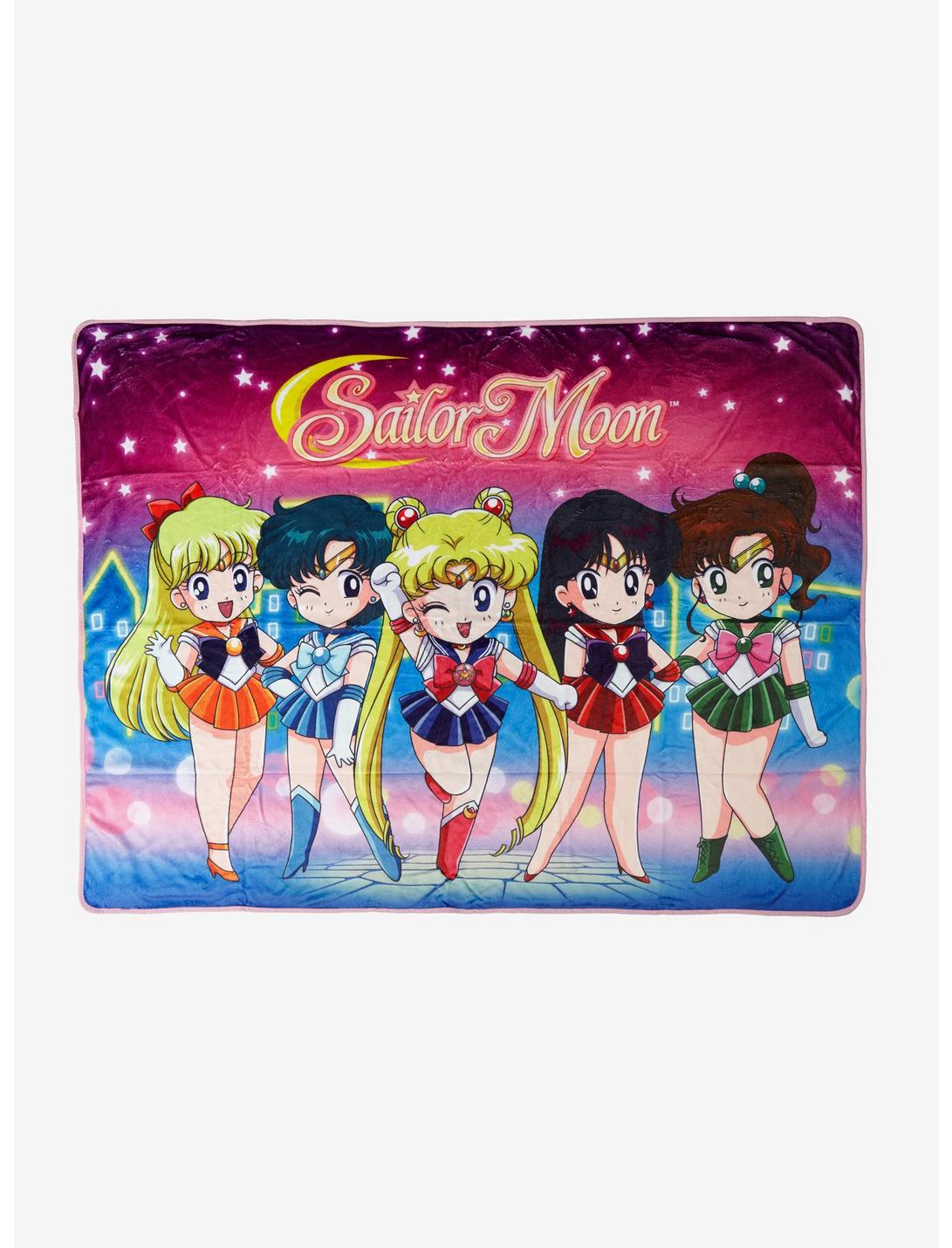Sailor Moon Chibi Throw Blanket - BoxLunch Exclusive, , hi-res