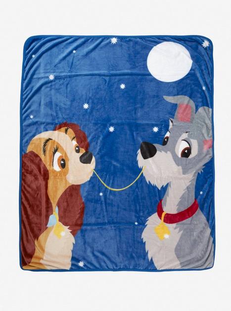 Lady And The Tramp Fleece Blanket For Kid Baby Adults, Disney Home