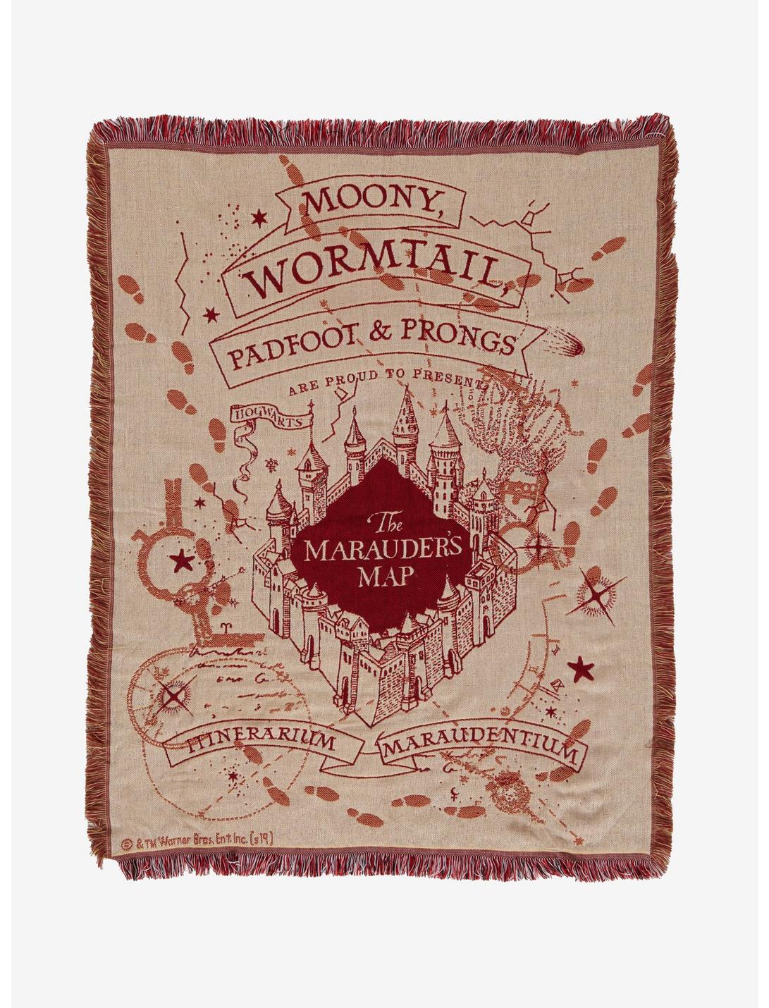 Harry Potter Marauder's Map Tapestry Throw Blanket - BoxLunch Exclusive