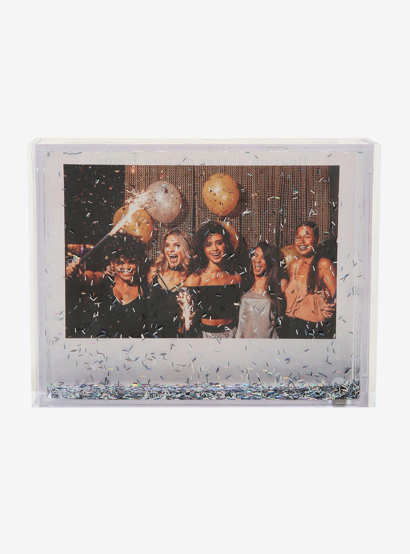 Floating Silver Glitter Picture Frame - BoxLunch Exclusive, , hi-res