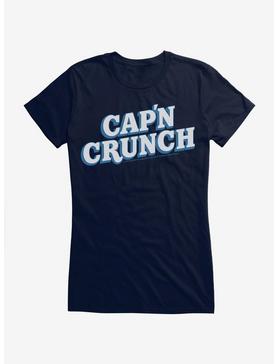 Cap'n Crunch Name Logo Girls T-Shirt, NAVY, hi-res