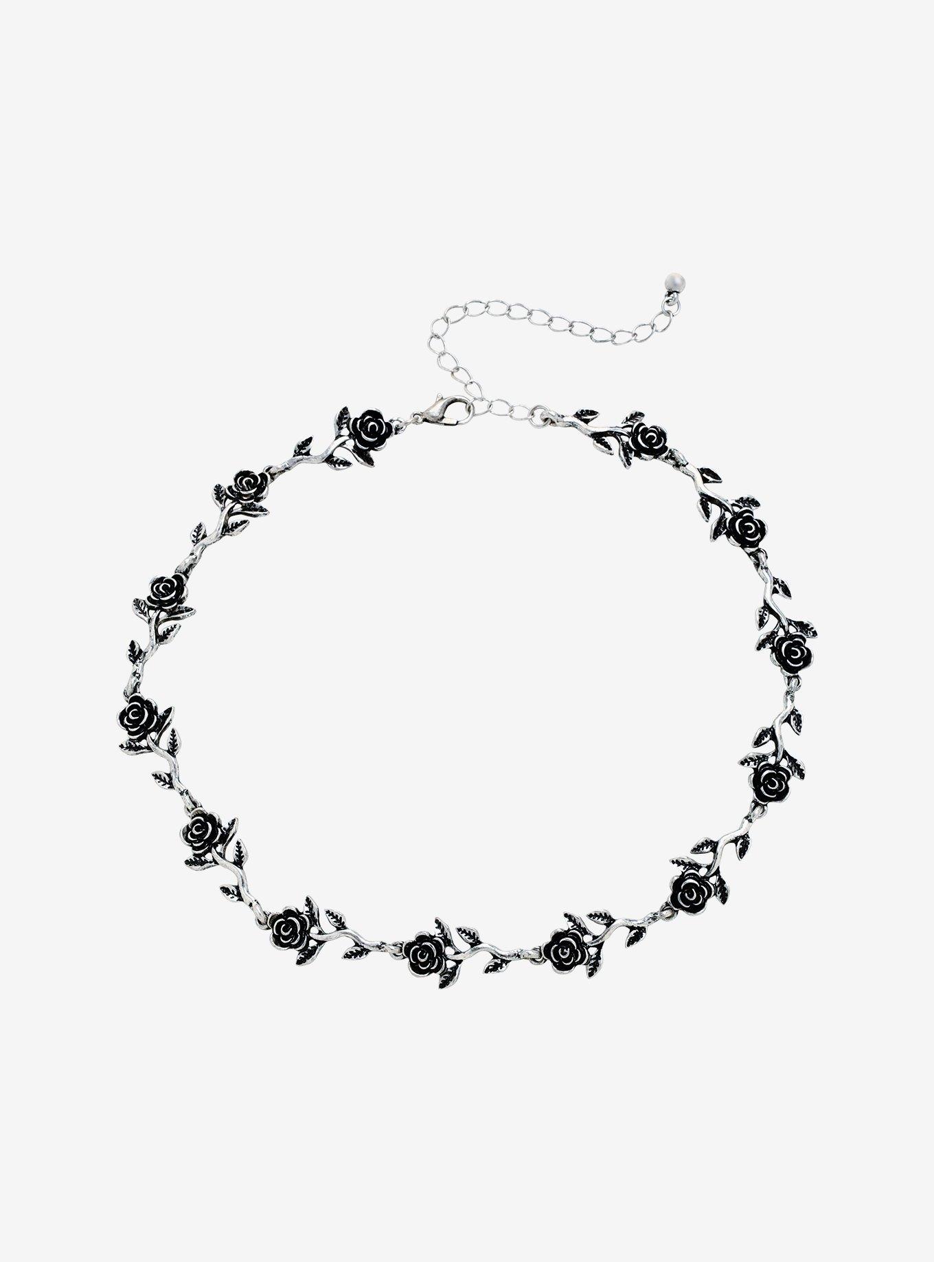 Blackheart Roses Choker Hot Topic