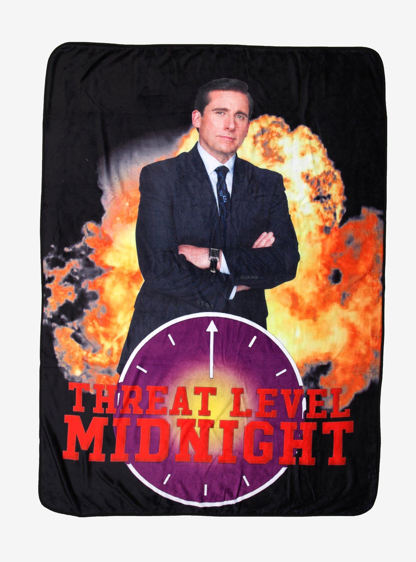 The Office Threat Level Midnight Throw Blanket