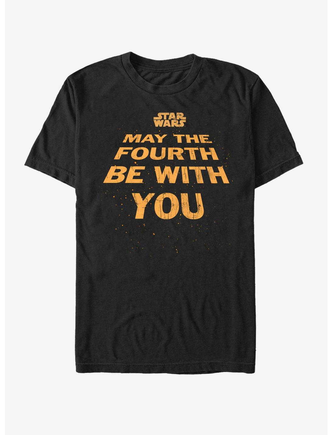 Star Wars May the Fourth Title T-Shirt, BLACK, hi-res