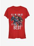 Marvel Avengers Endgame Our Best Girls T-Shirt, RED, hi-res