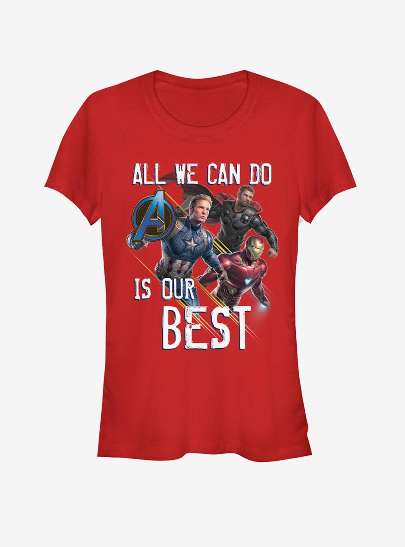 Marvel Avengers Endgame Our Best Girls T-Shirt, RED, hi-res