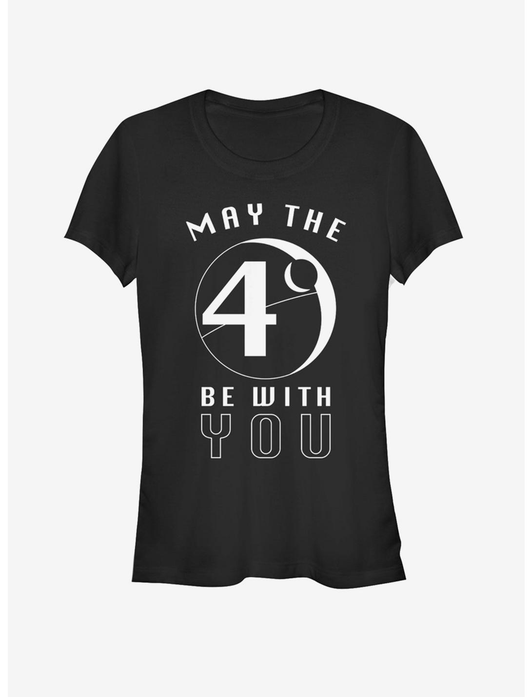Star Wars May the Fourth Moons Girls T-Shirt, BLACK, hi-res