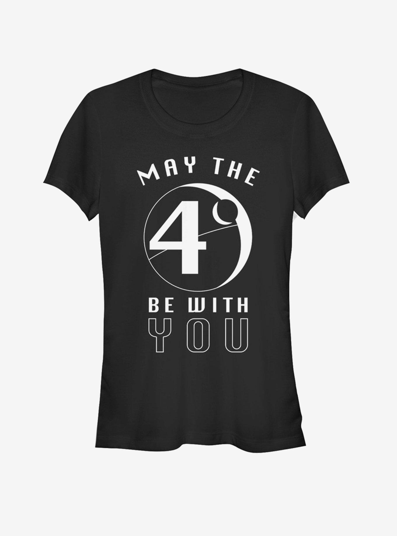 Star Wars May the Fourth Moons Girls T-Shirt, BLACK, hi-res