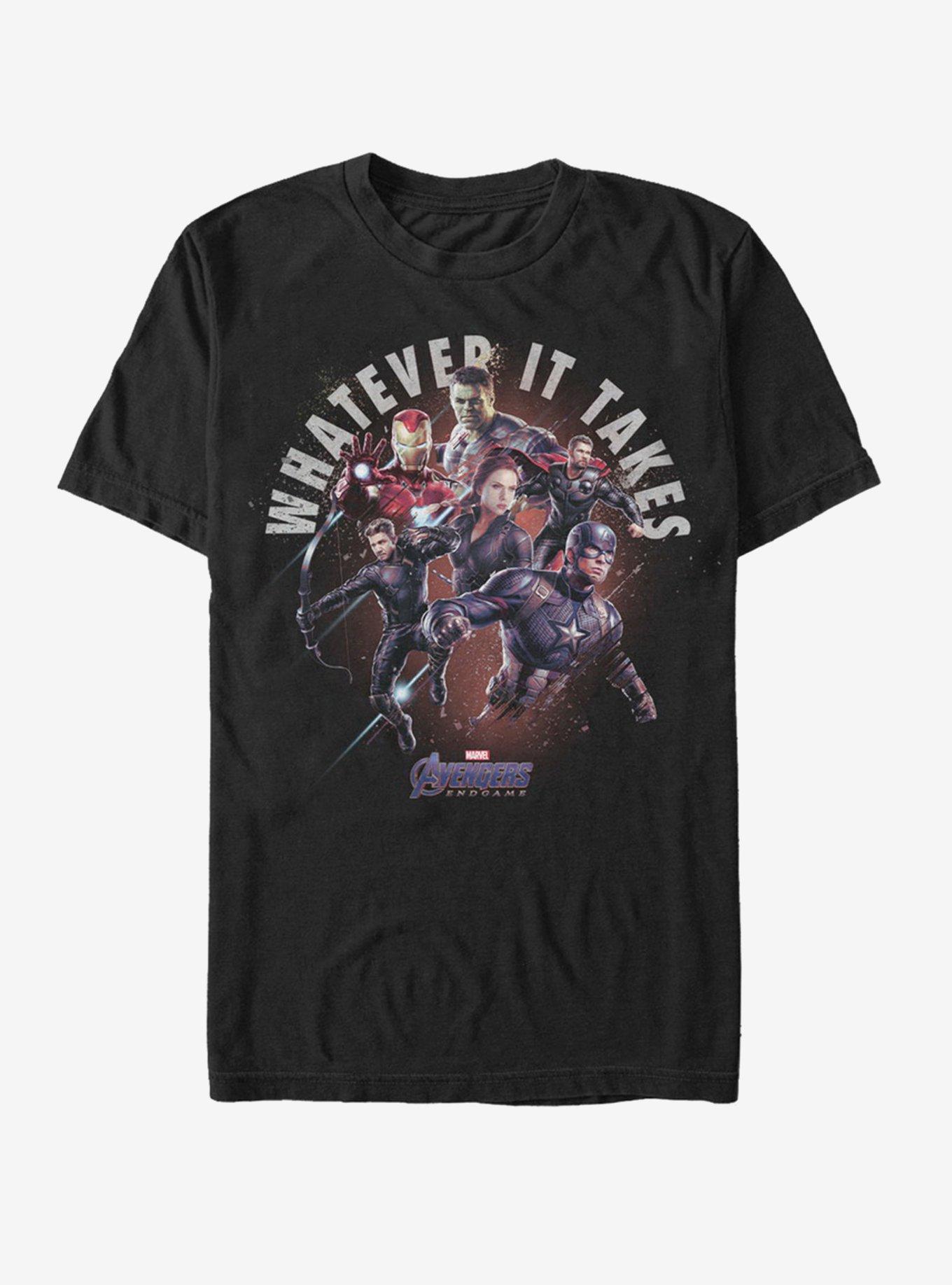 Marvel Avengers Endgame Heroes Sacrifice T Shirt BLACK Hot Topic