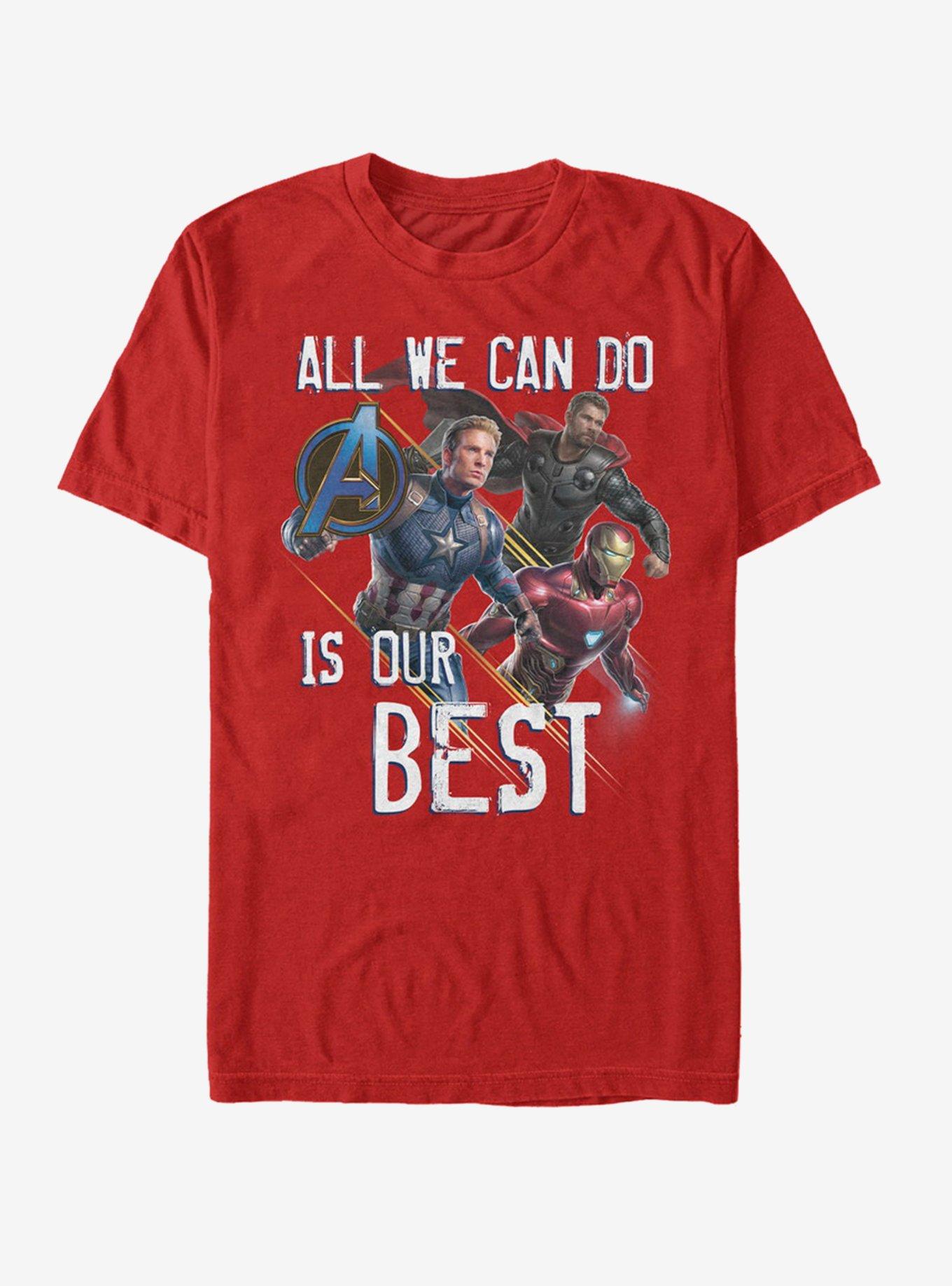 Marvel Avengers Endgame Our Best T-Shirt, RED, hi-res