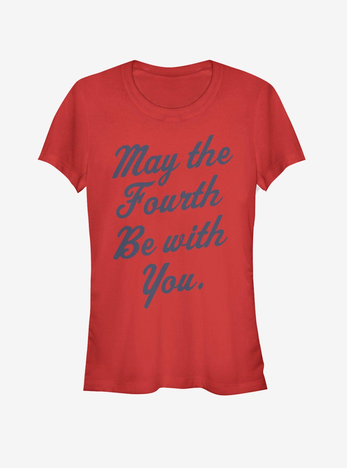 Star Wars Looking May the Fourth Girls T-Shirt, RED, hi-res