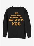 Star Wars May the Fourth Title Sweatshirt, BLACK, hi-res