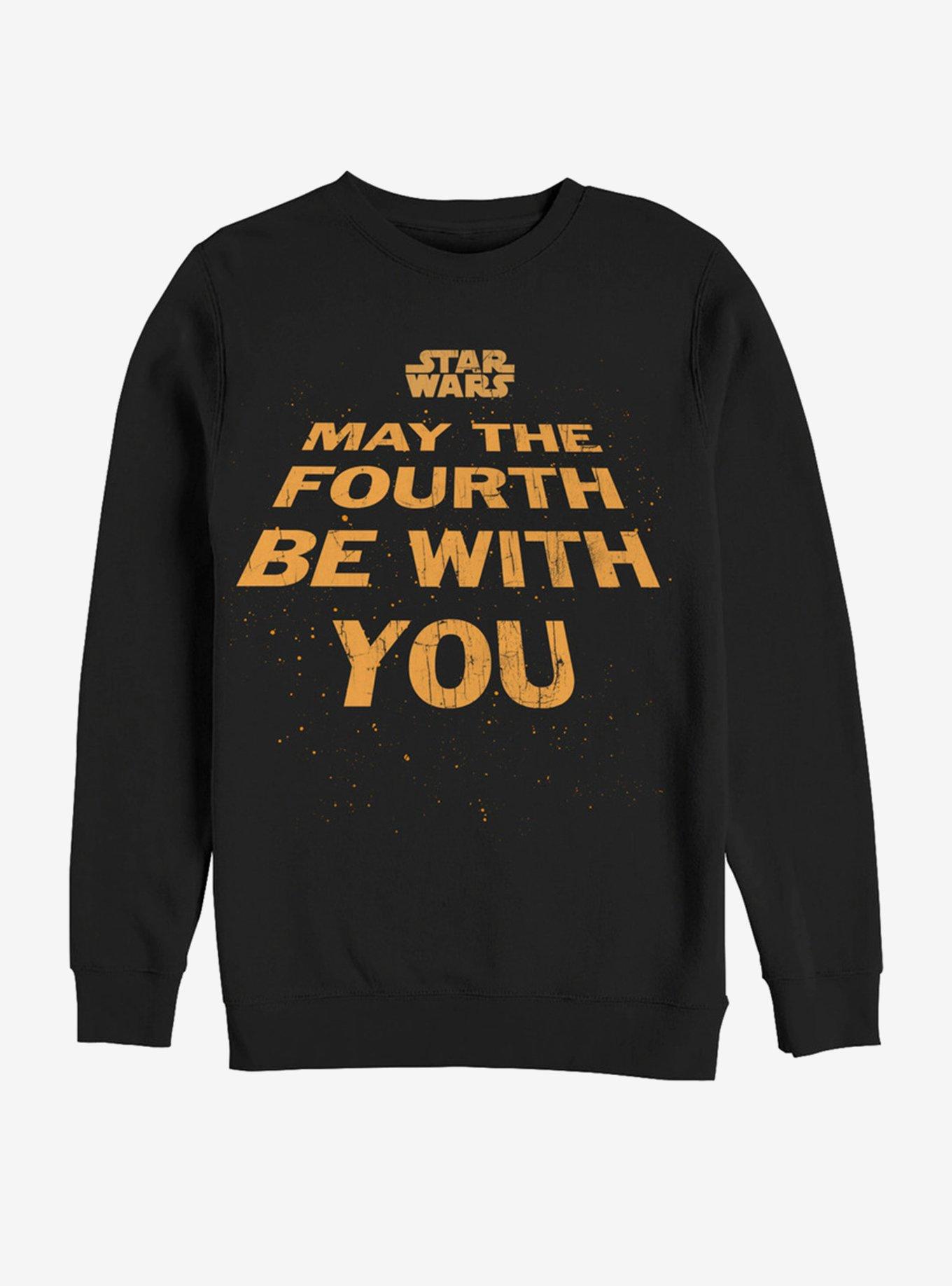 Star Wars May the Fourth Title Sweatshirt, BLACK, hi-res