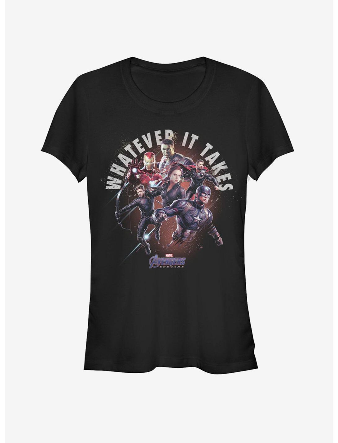 Marvel Avengers Endgame Heroes Sacrifice Girls T-Shirt, BLACK, hi-res