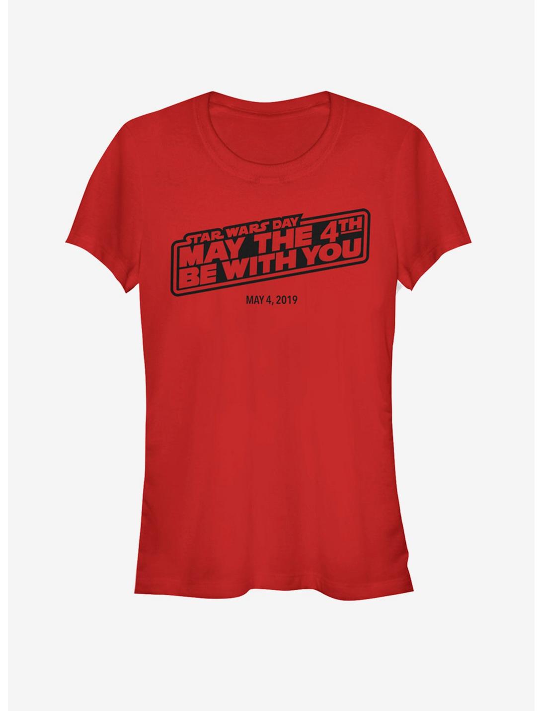 Star Wars May Fourth 2019 Tonal Girls T-Shirt, RED, hi-res