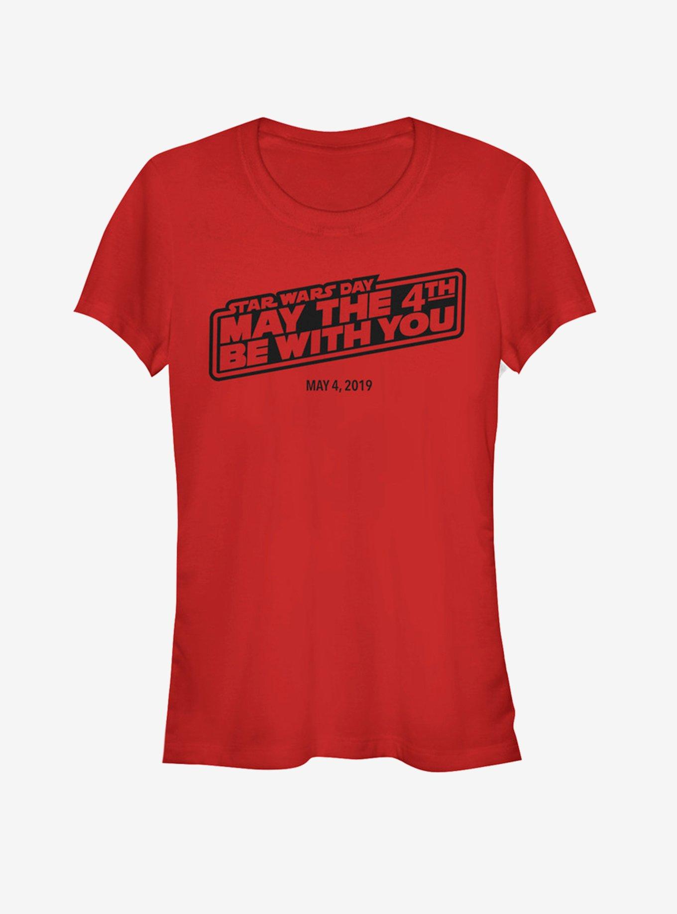 Star Wars May Fourth 2019 Tonal Girls T-Shirt, RED, hi-res
