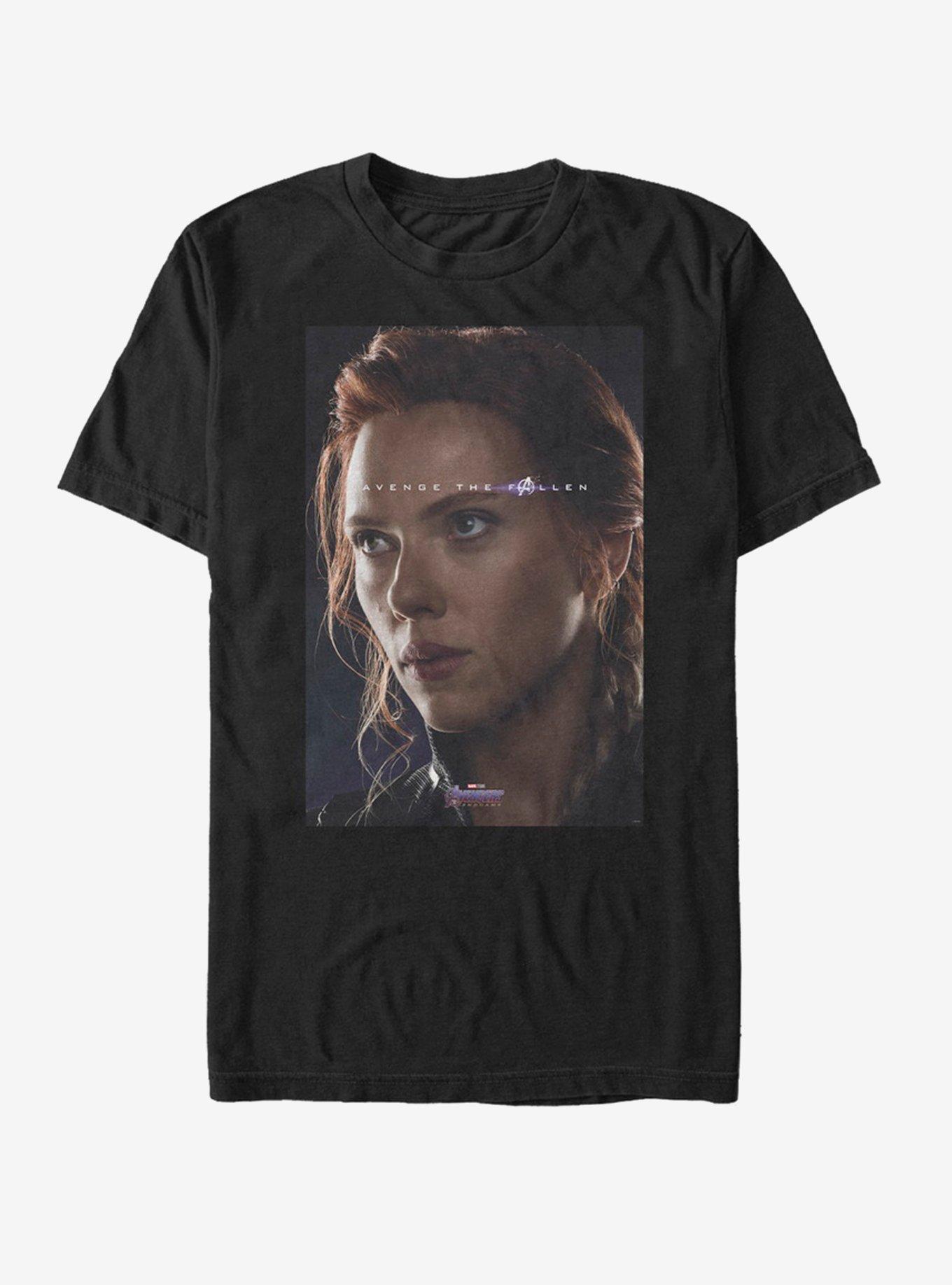 Marvel Avengers Endgame Widow Avenge T-Shirt, BLACK, hi-res