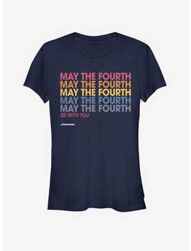 Star Wars May the Fourth Stack Girls T-Shirt, , hi-res