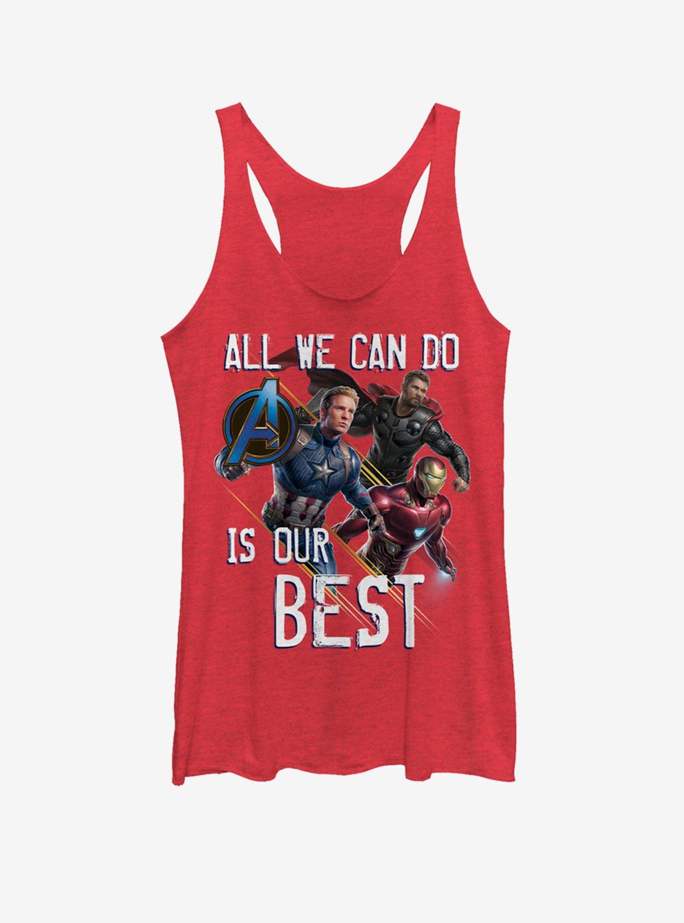 Marvel Avengers Endgame Our Best Girls Tank Top, RED HTR, hi-res