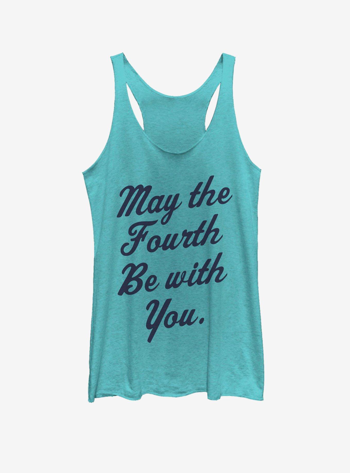 Star Wars Looking May the Fourth Girls Tank Top, TAHI BLUE, hi-res