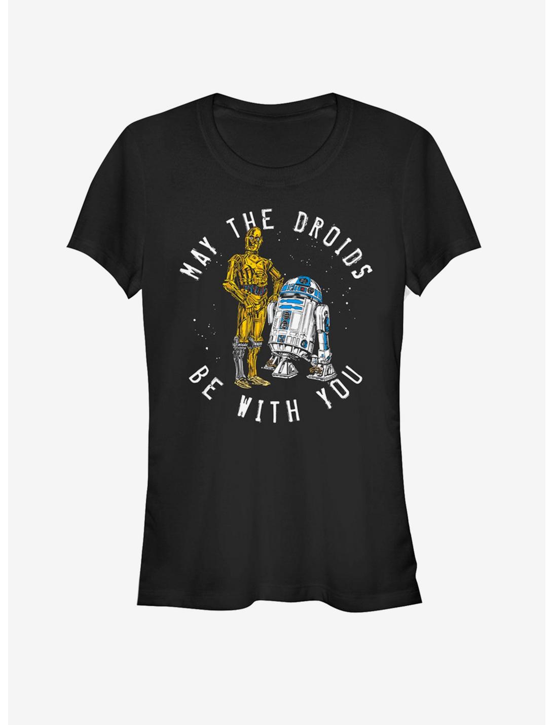 Star Wars Droid Luck May the Fourth Girls T-Shirt, BLACK, hi-res