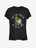 Star Wars Droid Luck May the Fourth Girls T-Shirt, BLACK, hi-res