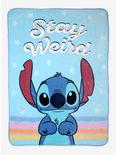 Disney Lilo & Stitch Stay Weird Throw Blanket, , hi-res